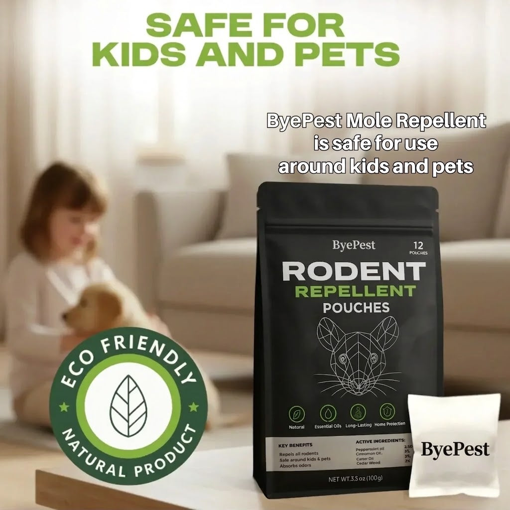 Moles repellent pouches